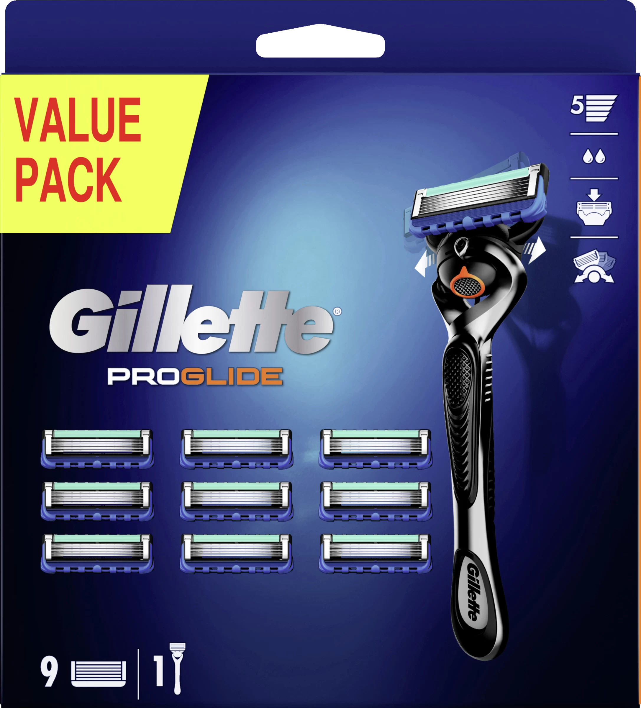 Gillette® ProGlide Rasierer Mit 9 Klingen 3 Gillette® ProGlide Rasierer Mit 9 Klingen