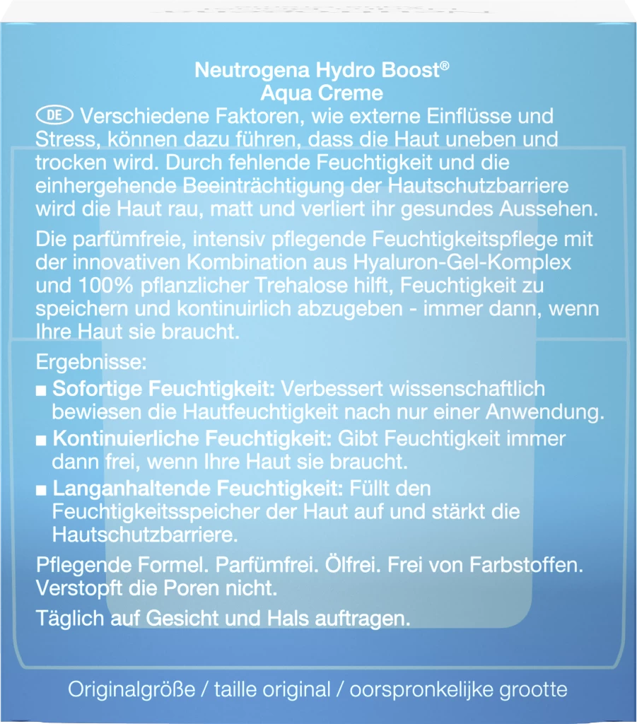 Neutrogena Hydro Boost Aqua Creme 4 Neutrogena Hydro Boost Aqua Creme – Bild 2
