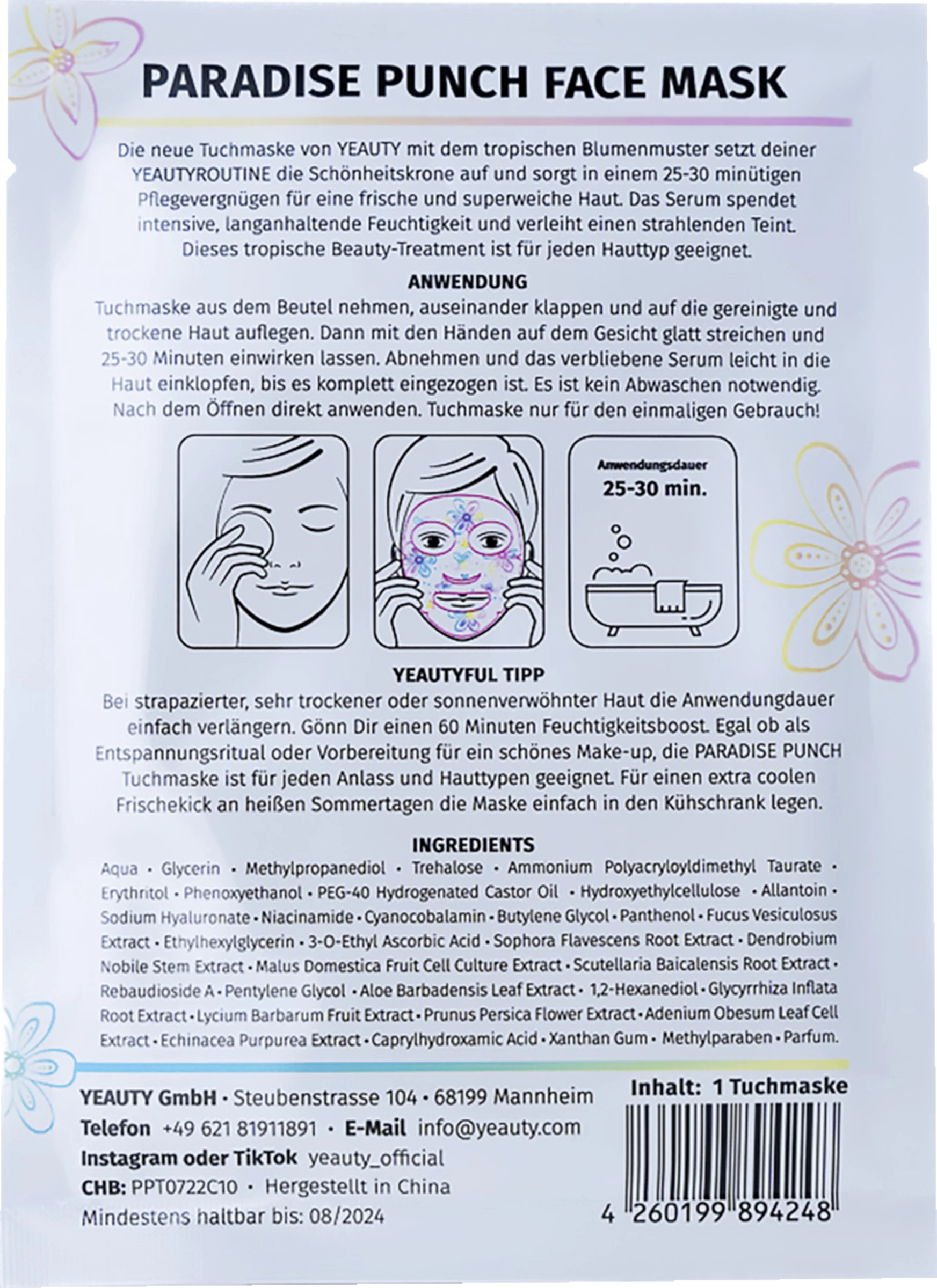 Paradise Punch Tuchmaske 4 Paradise Punch Tuchmaske – Bild 2