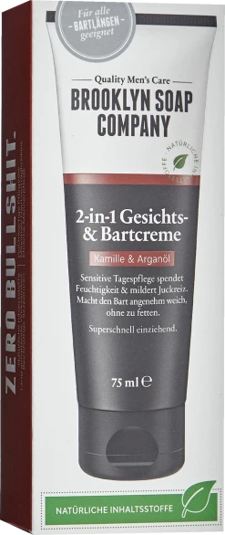 2-in-1 Gesichts- & Bartcreme Kamille & Arganöl