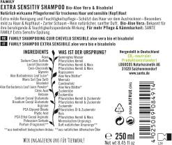 Sante FAMILY Extra Sensitiv Shampoo Bio-Aloe Vera & Bisabolol -hochwertige Pflegeprodukte MAM 6031358 SHOP IMAGE 1.3