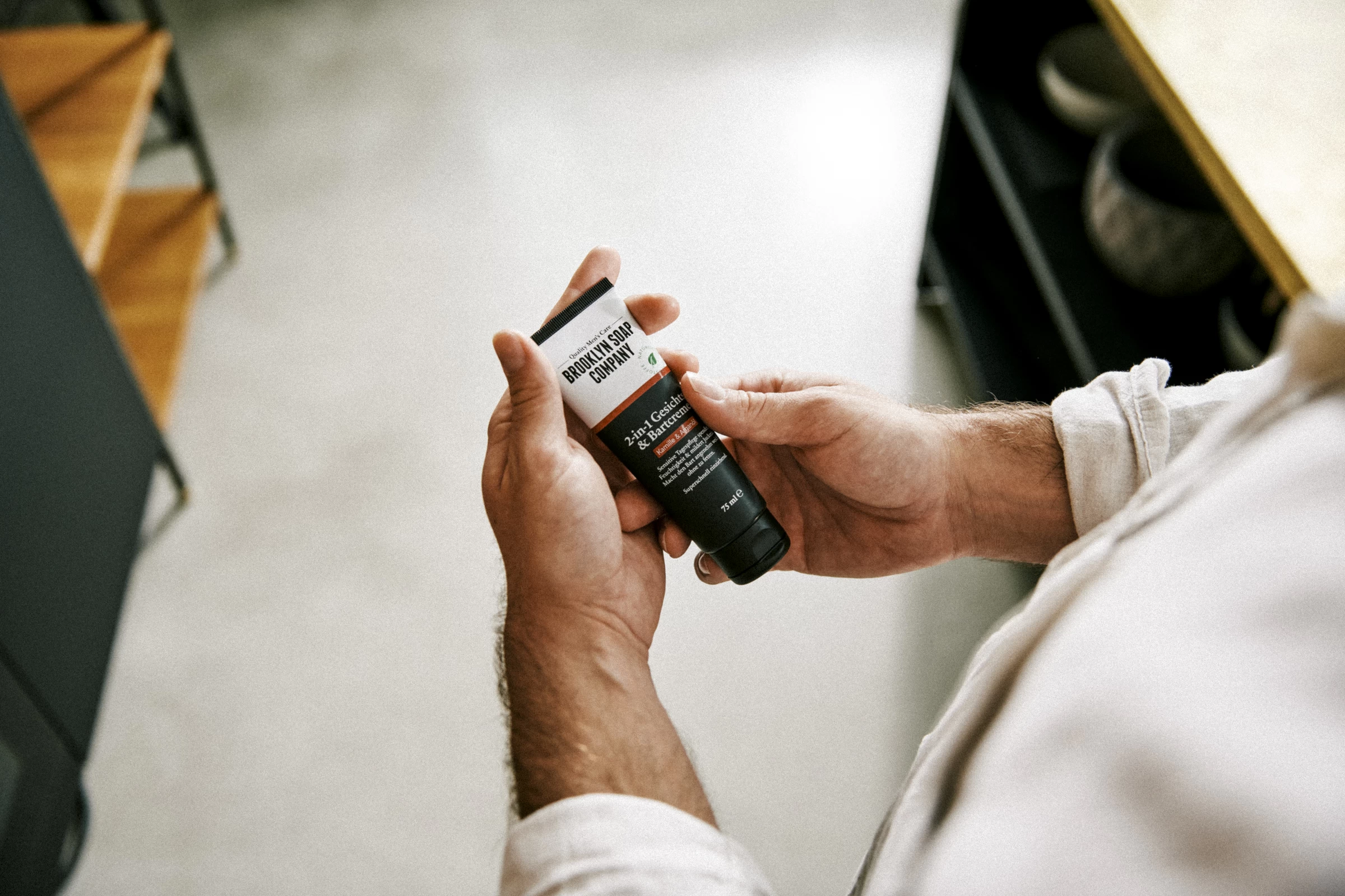 2-in-1 Gesichts- & Bartcreme Kamille & Arganöl 4 2-in-1 Gesichts- & Bartcreme Kamille & Arganöl – Bild 2