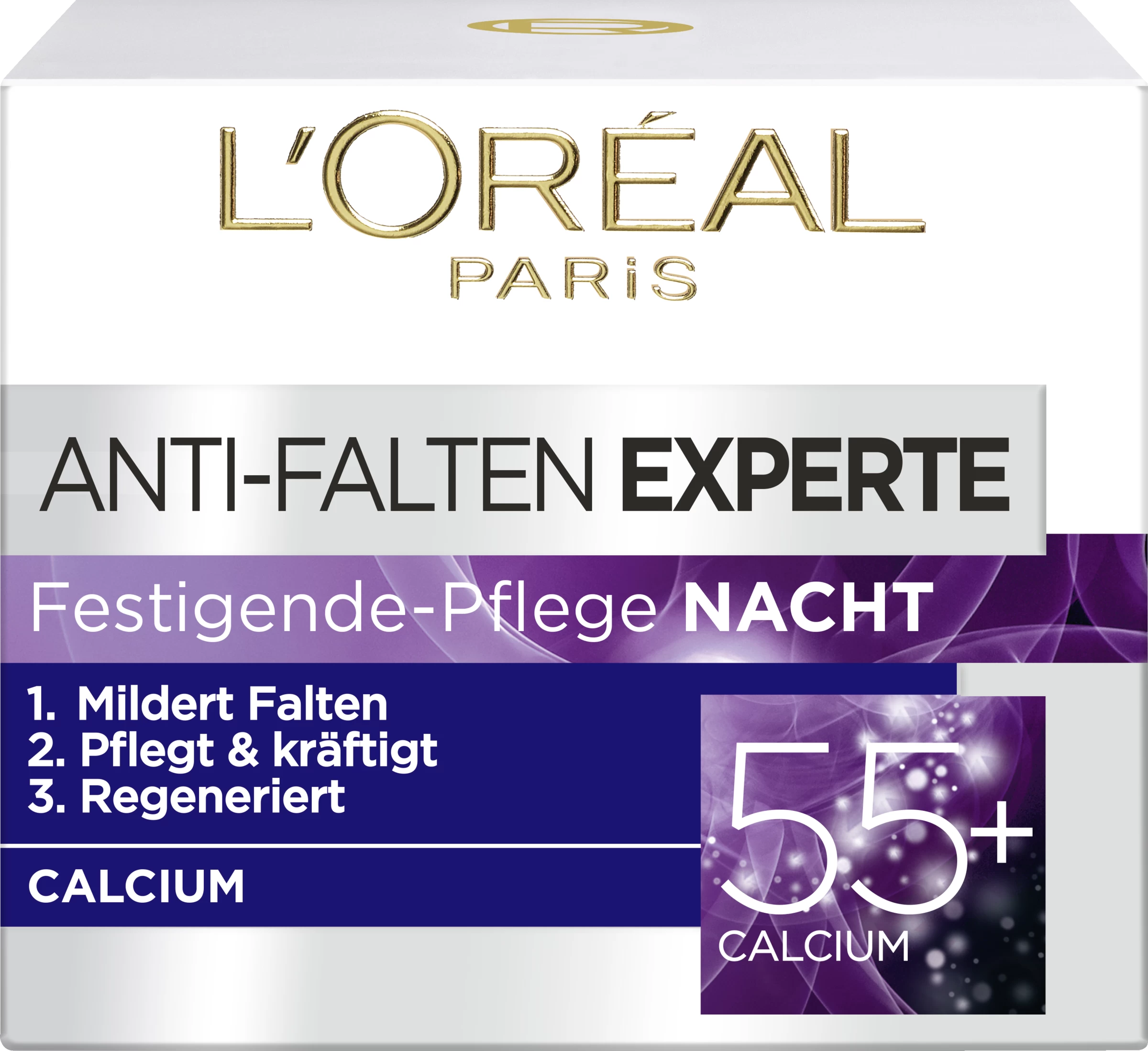 L’Oréal Paris 55+ Feuchtigkeitspflege Nacht 3 L’Oréal Paris 55+ Feuchtigkeitspflege Nacht