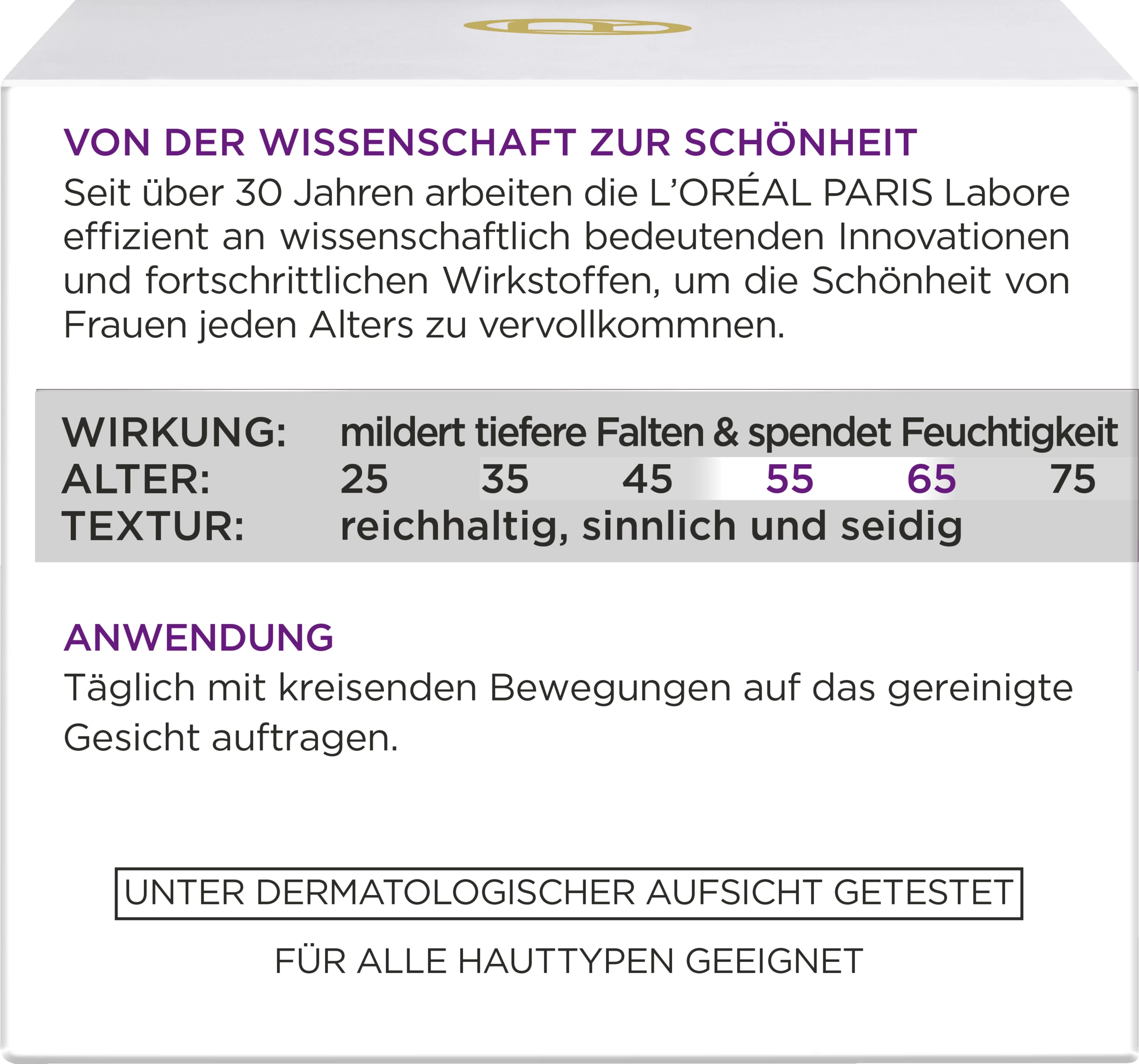 L’Oréal Paris 55+ Feuchtigkeitspflege 5 L’Oréal Paris 55+ Feuchtigkeitspflege – Bild 3