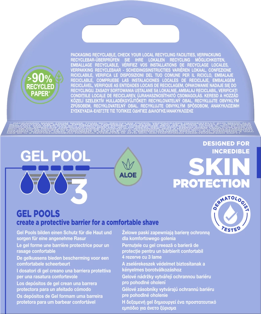 Hydro 3 Skin Protection Rasierklingen 4 Hydro 3 Skin Protection Rasierklingen – Bild 2