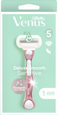 Rasierer Deluxe Smooth Sensitive Rosegold Mit 1 Klinge