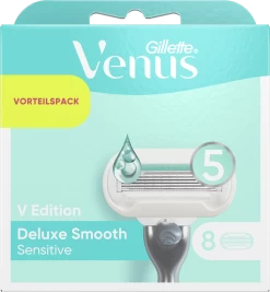 V Edition Deluxe Smooth Sensitive Rasierklingen Vorteilspack