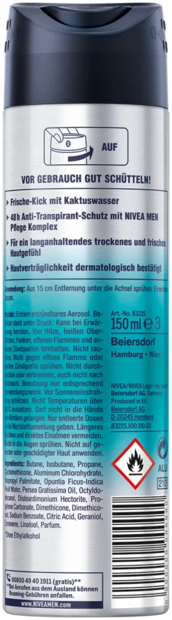 Anti-Transpirant Spray Cool Kick Fresh -hochwertige Pflegeprodukte MAM 7311748 SHOP IMAGE 1.4
