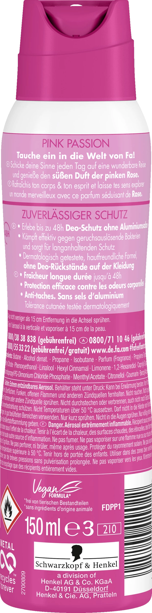 Deodorant Spray Pink Passion 4 Deodorant Spray Pink Passion – Bild 2