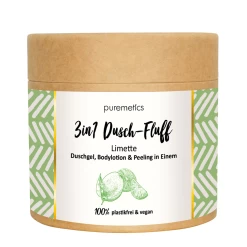 3in1 Dusch-Fluff Limette Mit Meersalzpeeling