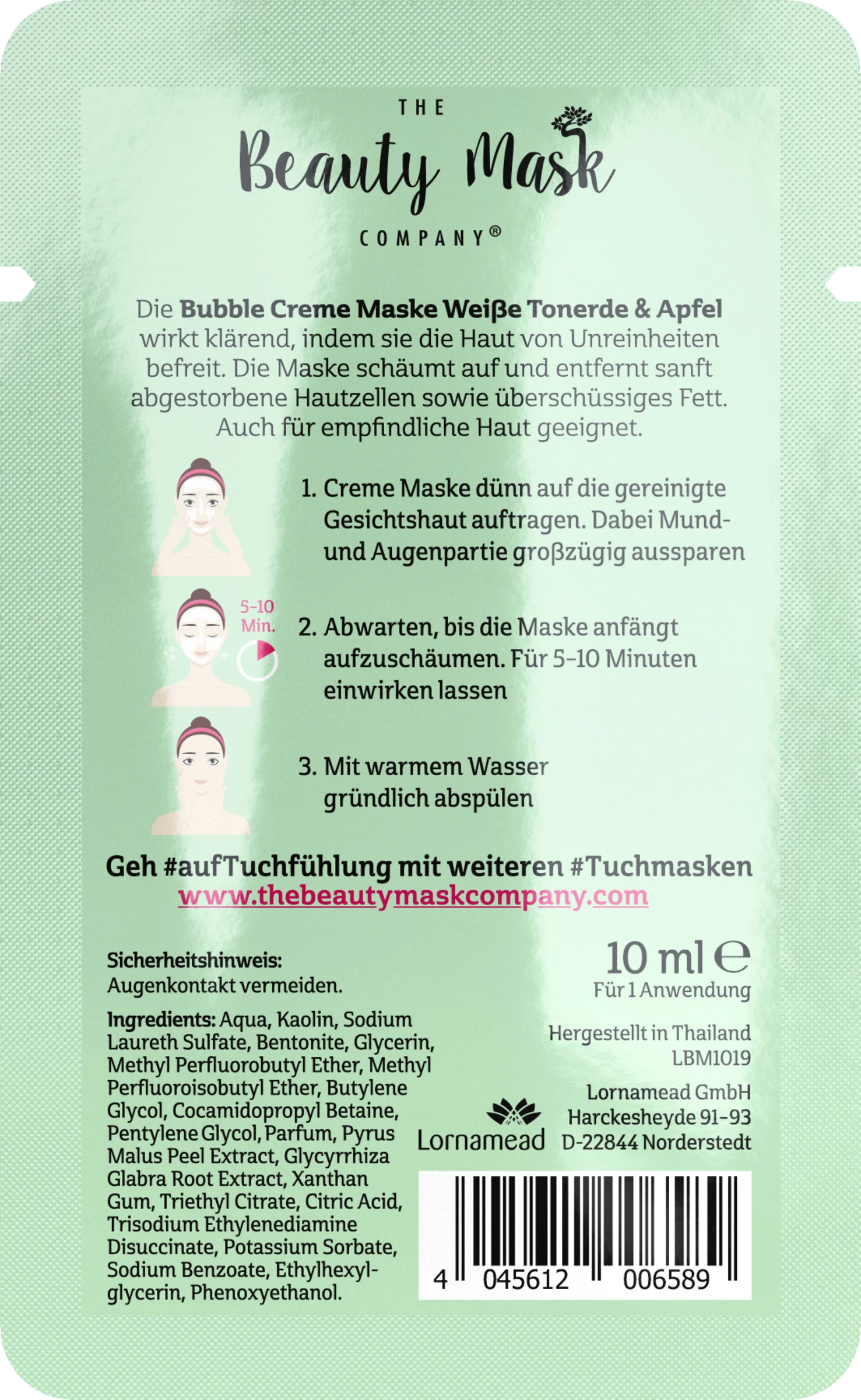 Bubble Creme Maske Porentief Reinigend 4 Bubble Creme Maske Porentief Reinigend – Bild 2
