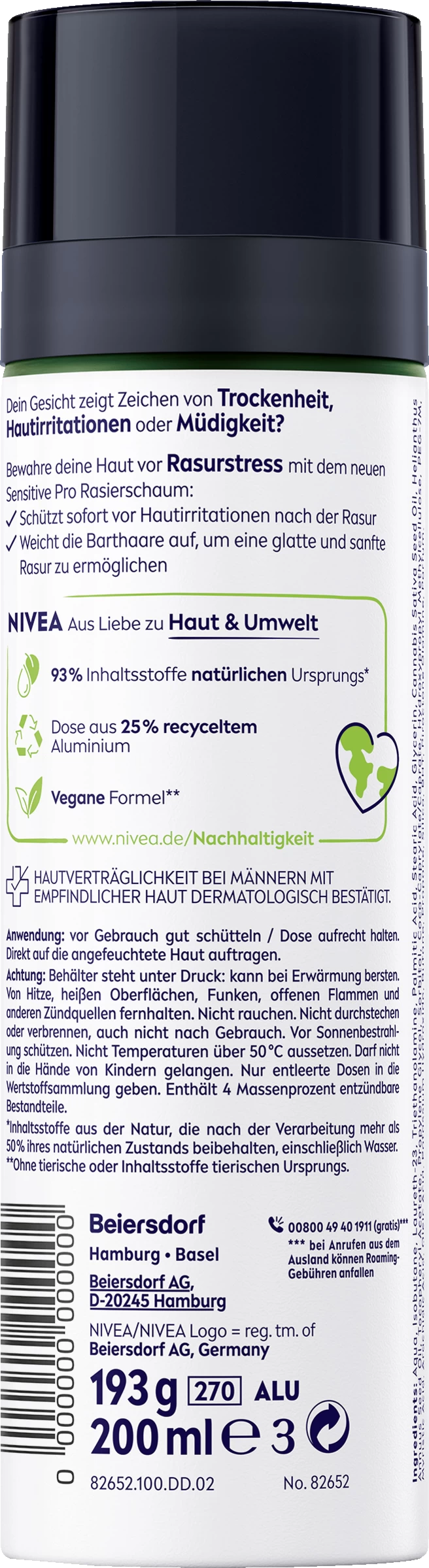 Sensitive Pro Rasierschaum 4 Sensitive Pro Rasierschaum – Bild 2