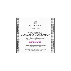 Cosmetics By Jorge González Anti-Aging Nachtcreme Mit Bio Hanfextrakt + CBD Infuse