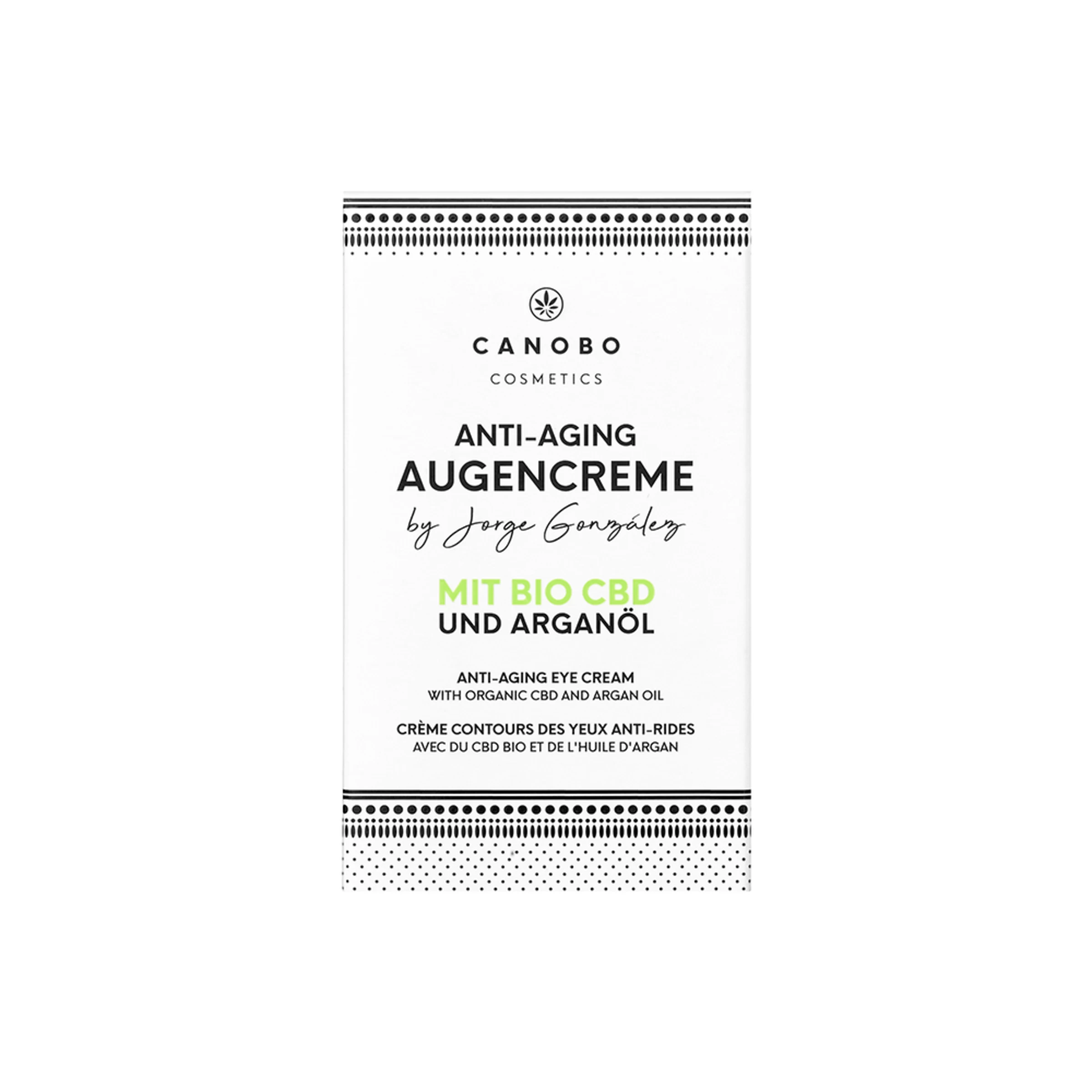 Cosmetics By Jorge González Anti-Falten Augencreme Mit Bio Hanfextrakt + CBD Infuse 3 Cosmetics By Jorge González Anti-Falten Augencreme Mit Bio Hanfextrakt + CBD Infuse