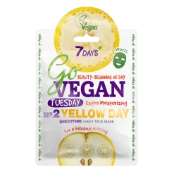 Go VEGAN TUESDAY YELLOW DAY Tuchmaske