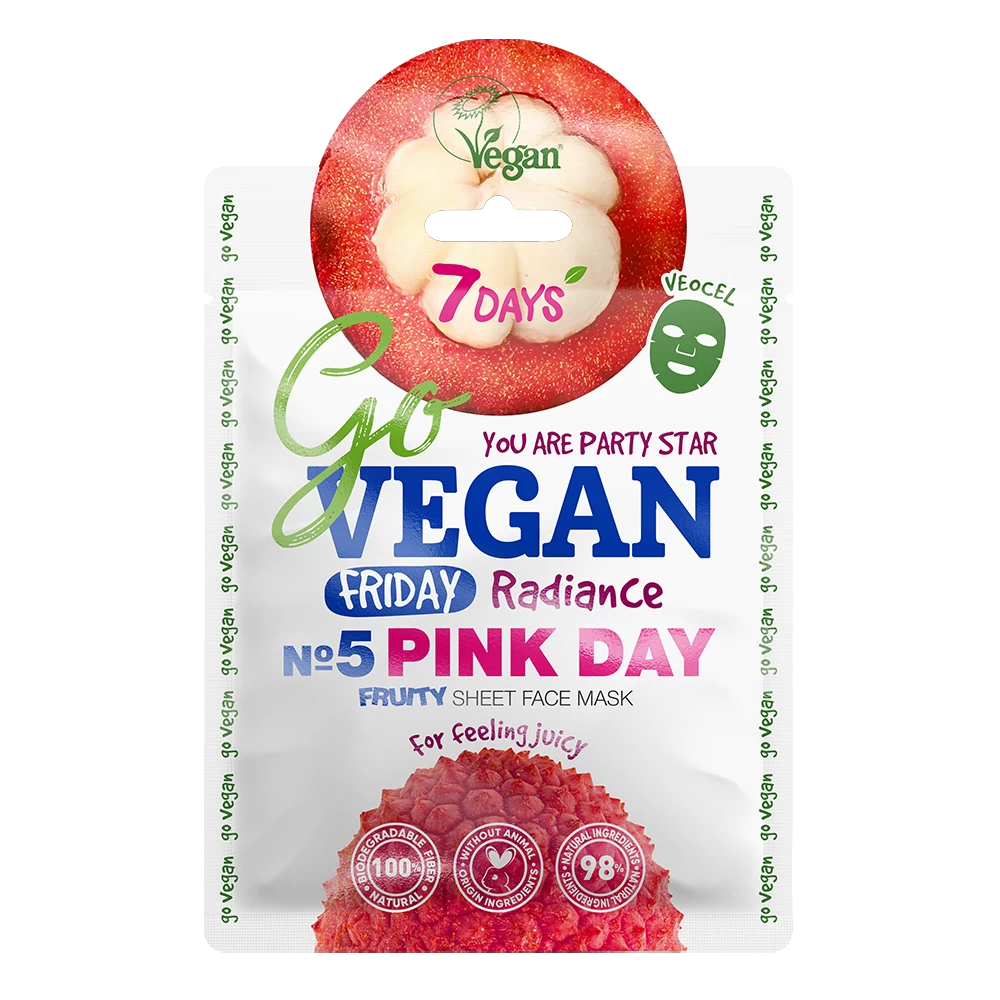 Go VEGAN FRIDAY PINK DAY Tuchmaske 3 Go VEGAN FRIDAY PINK DAY Tuchmaske