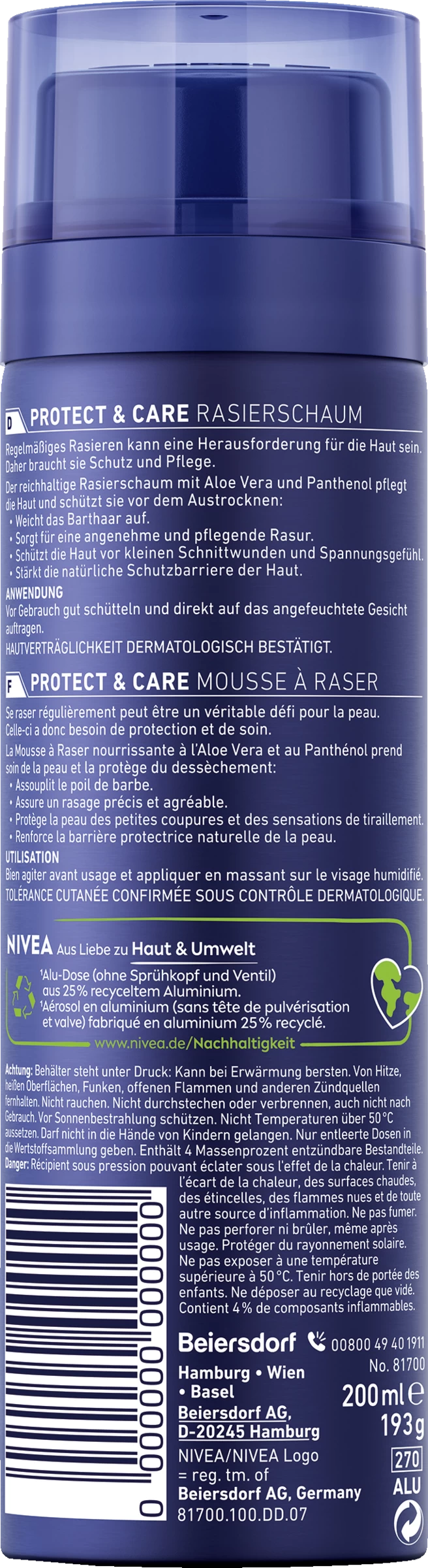 Protect+Care Rasierschaum 4 Protect+Care Rasierschaum – Bild 2