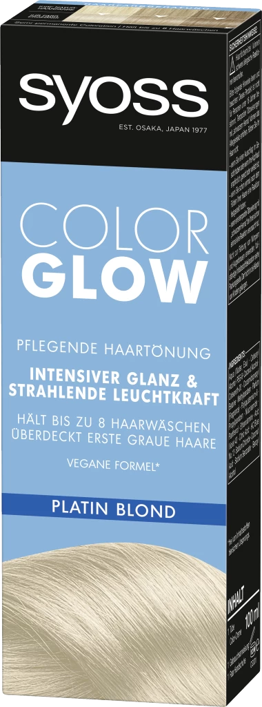 Syoss Colorglow Pflegende Haartönung Platin Blond 4 Syoss Colorglow Pflegende Haartönung Platin Blond – Bild 2