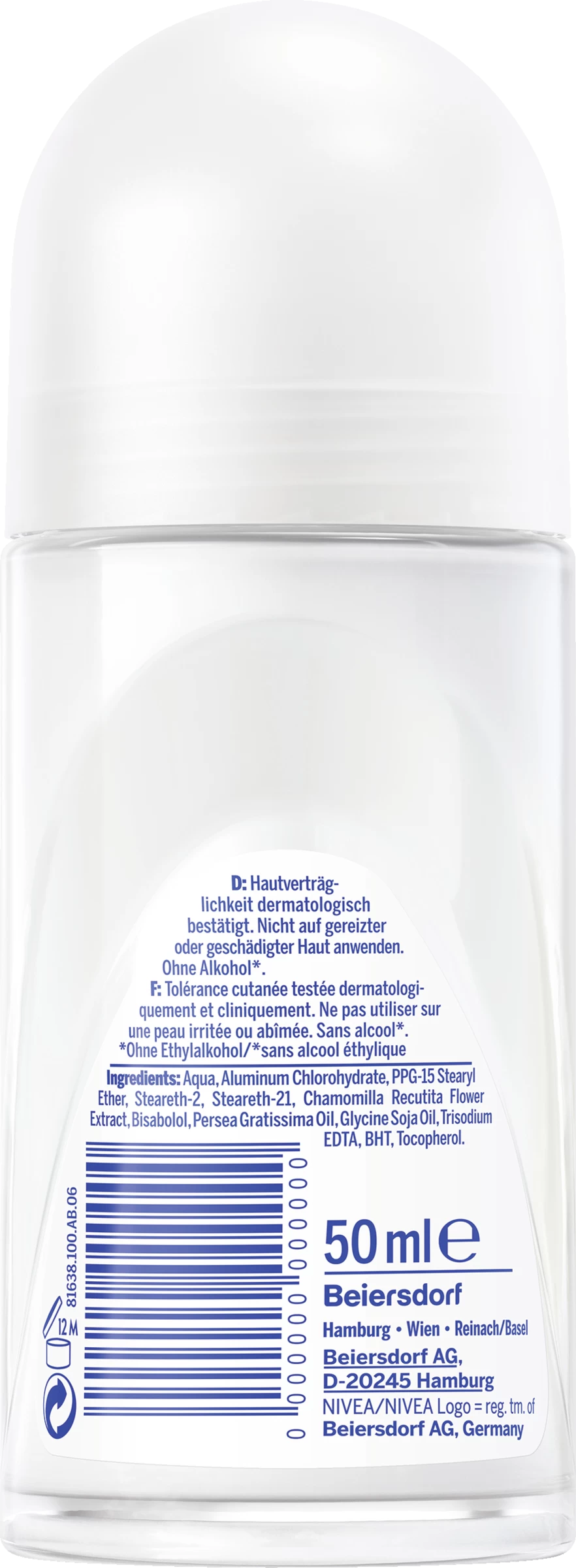 NIVEA Anti-Transpirant Roll-on Pure & Sensitive 4 NIVEA Anti-Transpirant Roll-on Pure & Sensitive – Bild 2