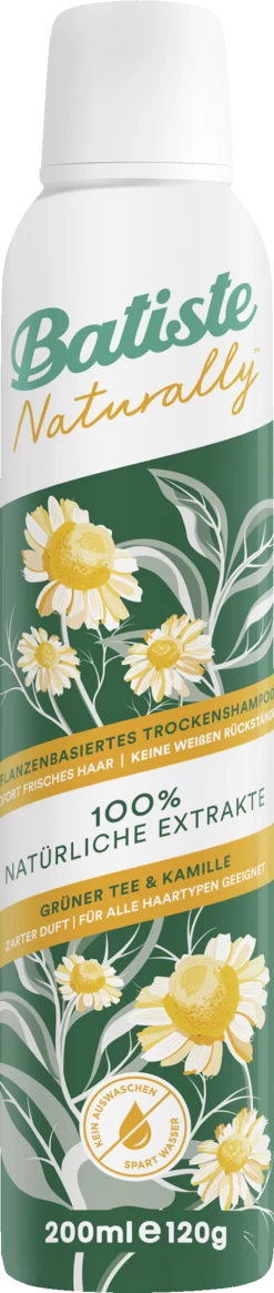 Batiste Trockenshampoo Naturally Grüner Tee & Kamille