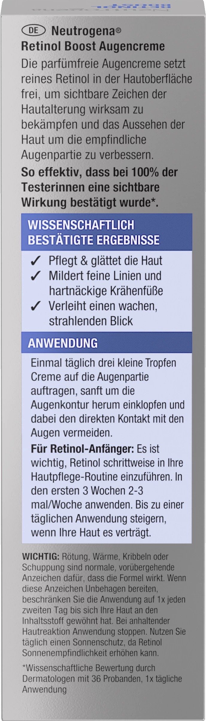 Neutrogena Anti-Age Retinol Boost Augencreme 5 Neutrogena Anti-Age Retinol Boost Augencreme – Bild 3