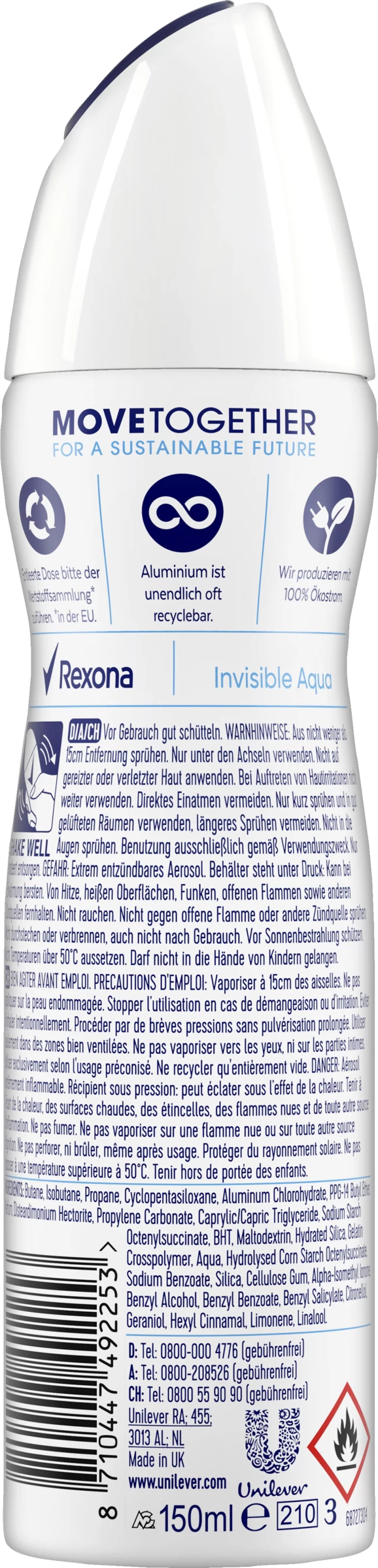 Anti-Transpirant Deo Spray Invisible Aqua 4 Anti-Transpirant Deo Spray Invisible Aqua – Bild 2