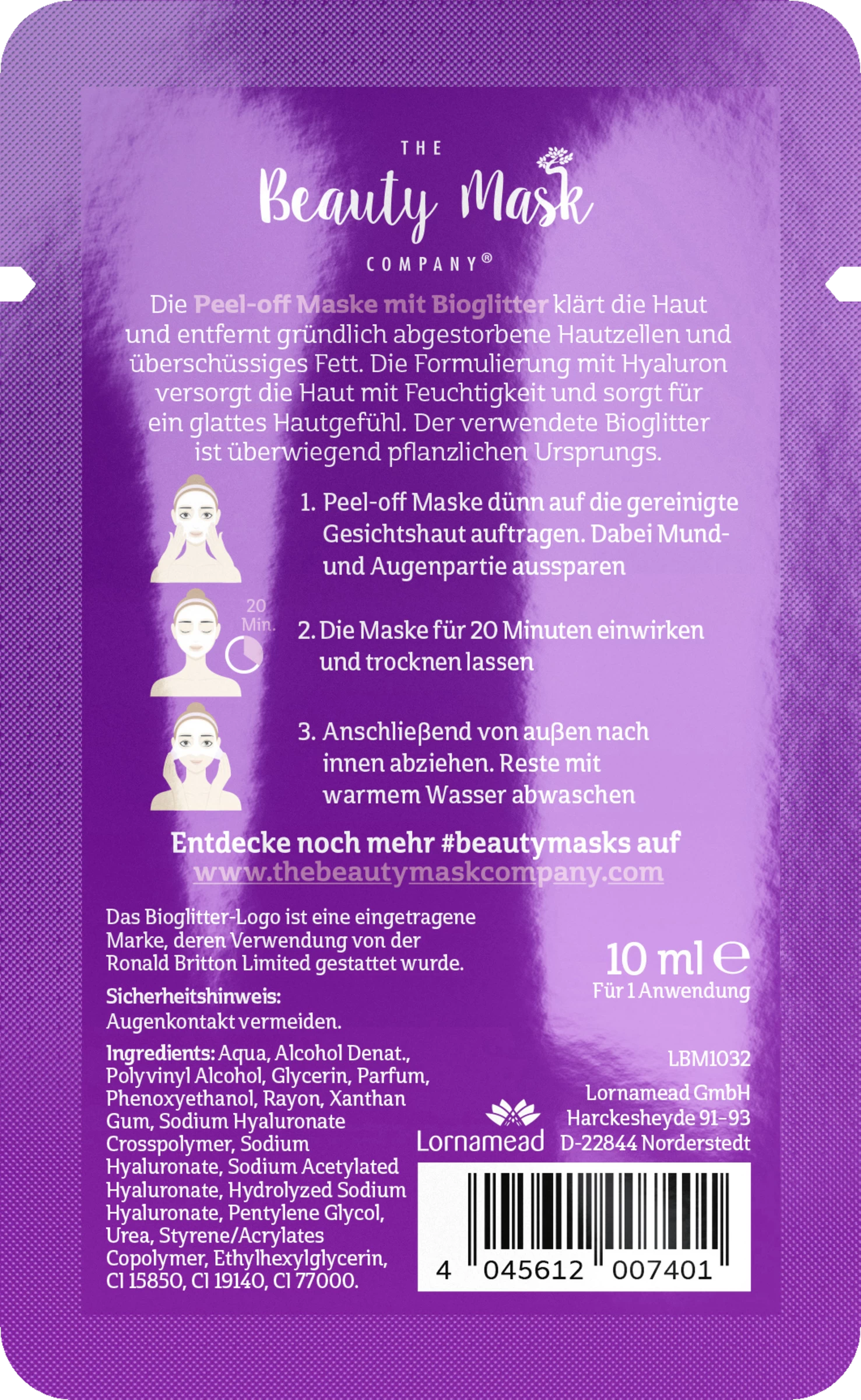 Peel-Off Maske 4 Peel-Off Maske – Bild 2