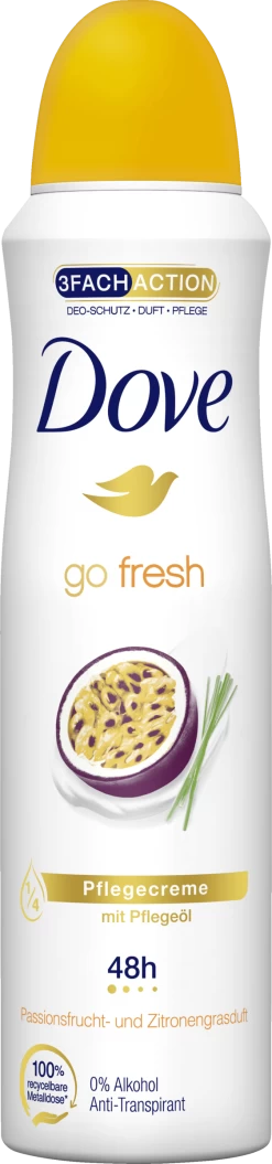 DOVE Go Fresh Deo Spray Passionsfrucht- Und Zitronengrasduft