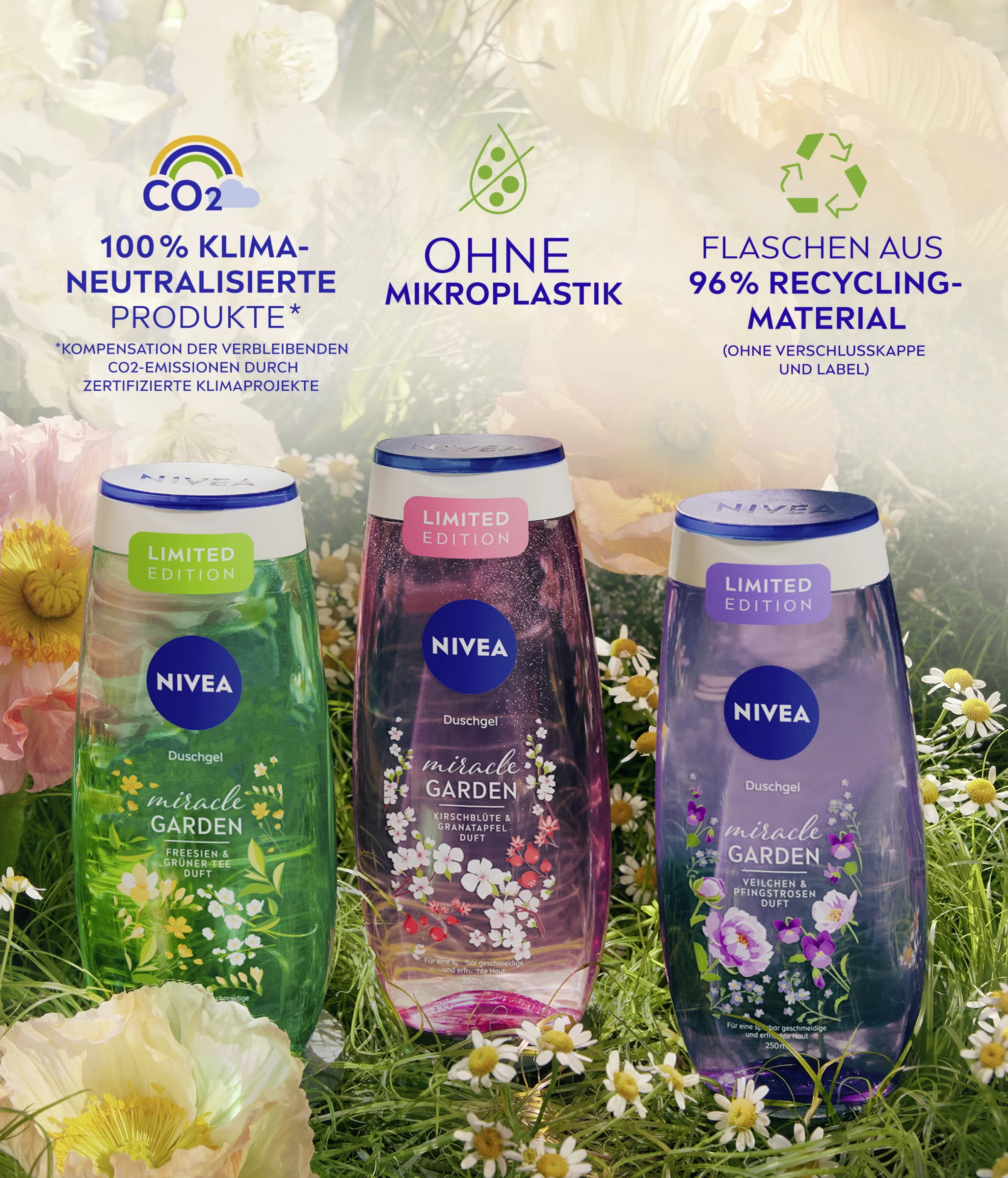 NIVEA Pflegedusche Miracle GARDEN V Eilchen & Pfingstrosen Duft 6 NIVEA Pflegedusche Miracle GARDEN V Eilchen & Pfingstrosen Duft – Bild 4