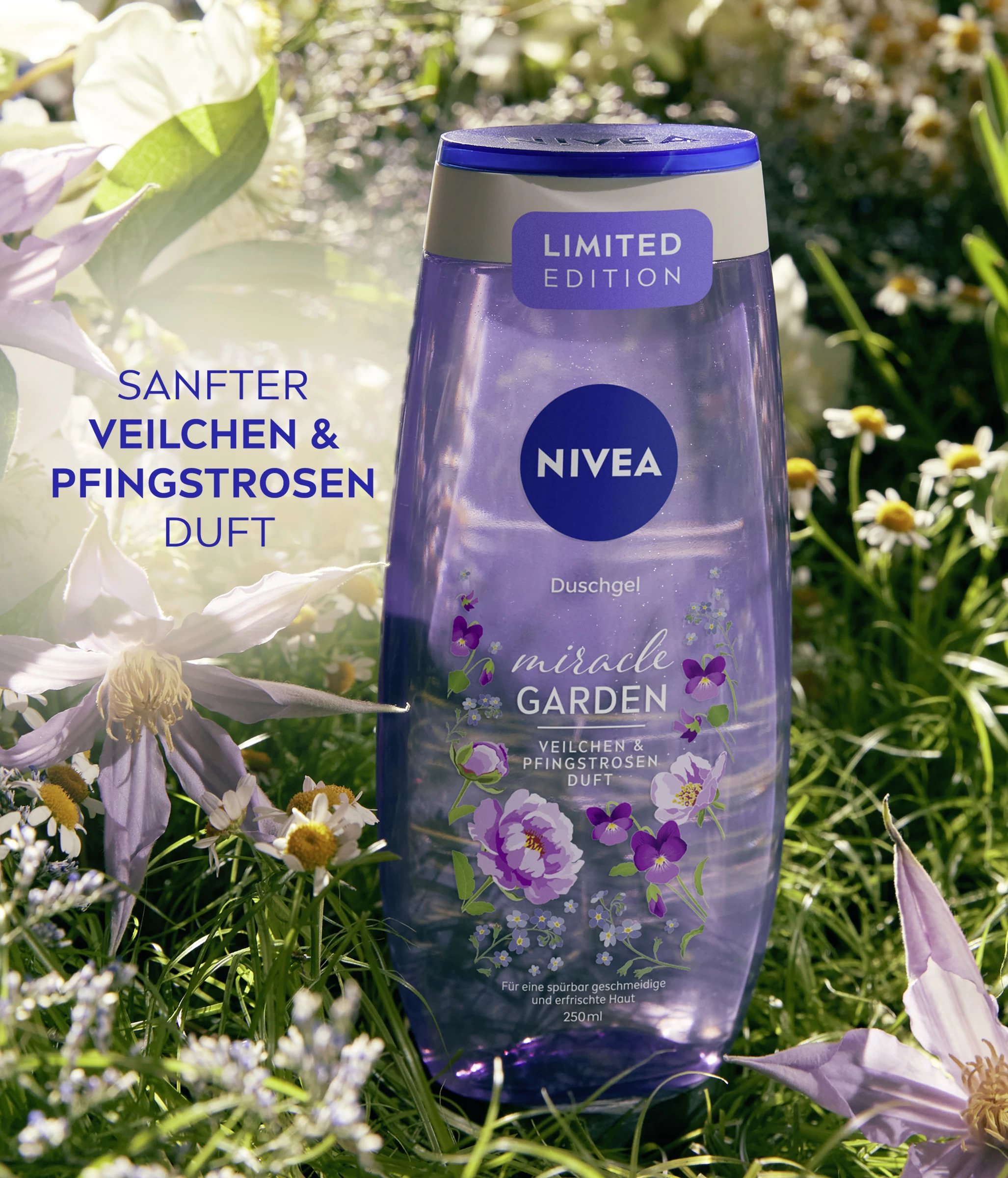 NIVEA Pflegedusche Miracle GARDEN V Eilchen & Pfingstrosen Duft 7 NIVEA Pflegedusche Miracle GARDEN V Eilchen & Pfingstrosen Duft – Bild 5