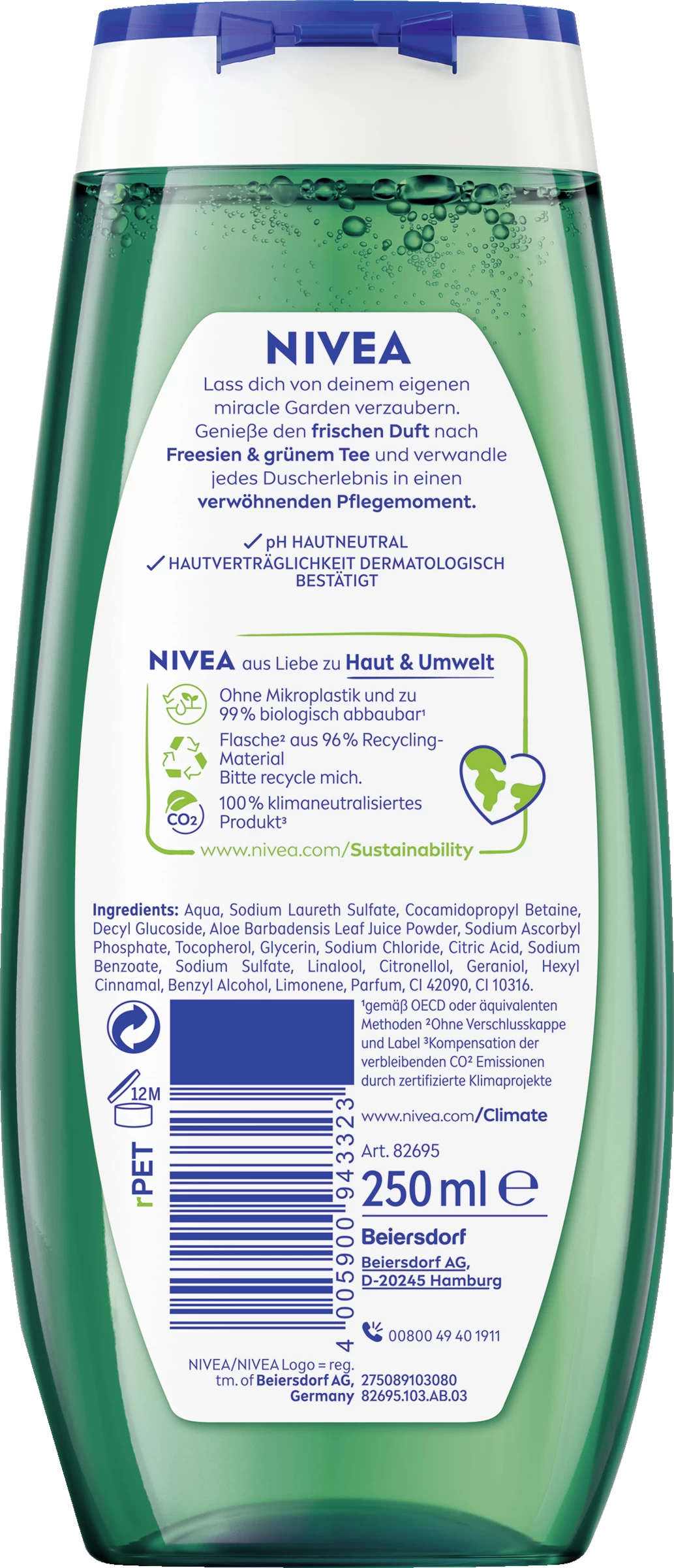 NIVEA Pflegedusche Miracle GARDEN Freesien & Grüner Tee Duft 4 NIVEA Pflegedusche Miracle GARDEN Freesien & Grüner Tee Duft – Bild 2