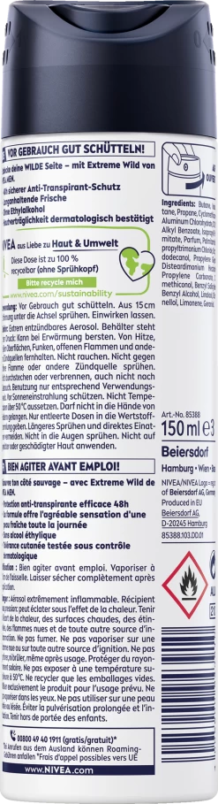 Anti-Transpirant Spray Extreme Wild Zitrusfrüchte 8 Anti-Transpirant Spray Extreme Wild Zitrusfrüchte -hochwertige Pflegeprodukte MAM 8543572 SHOP IMAGE 1.4