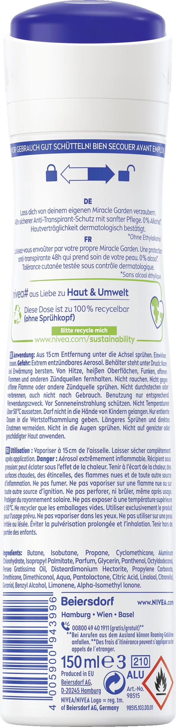 NIVEA Anti-Transpirant Spray Miracle Garden Lavendel 4 NIVEA Anti-Transpirant Spray Miracle Garden Lavendel – Bild 2