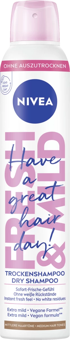 NIVEA Fresh & Mild Trockenshampoo Mittlere Haartöne