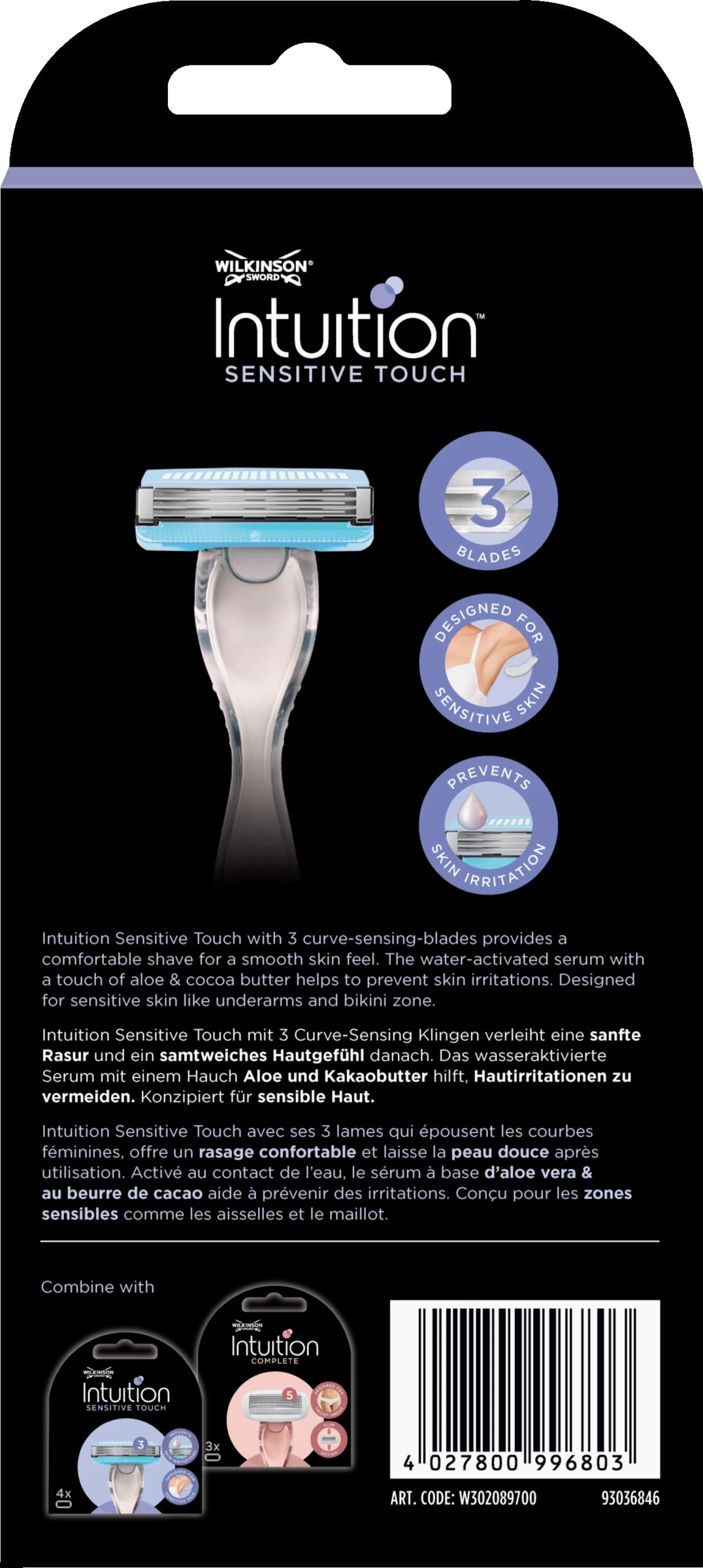 Intuition Sensitive Touch Rasierer 4 Intuition Sensitive Touch Rasierer – Bild 2