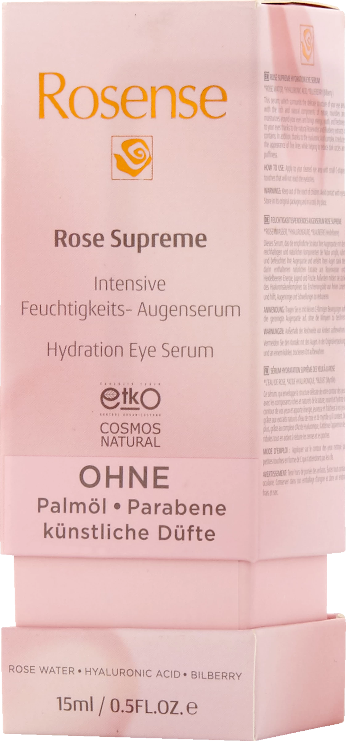 Rose Supcreme Intensive Feuchtigkeits-Augenserum 3 Rose Supcreme Intensive Feuchtigkeits-Augenserum