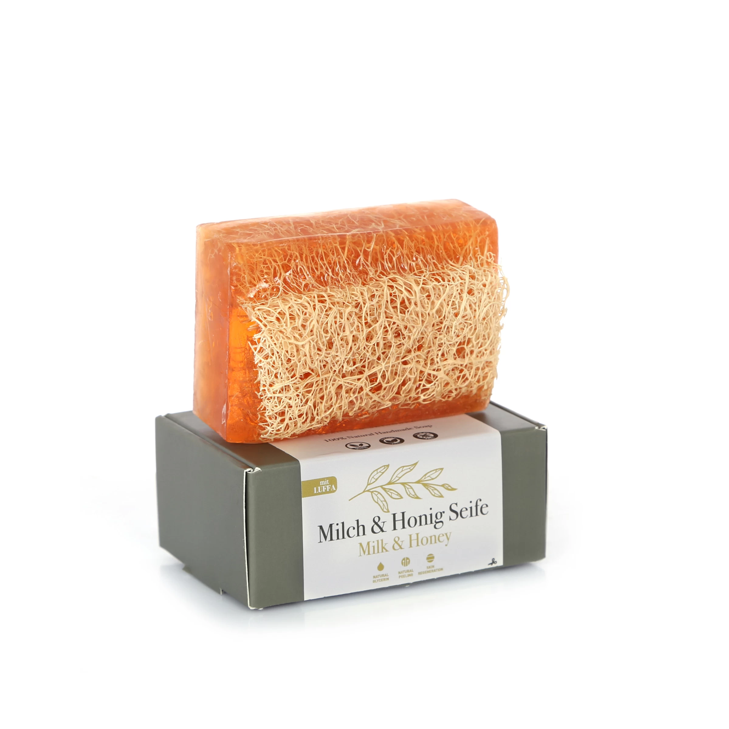 Milch & Honig Duschseife Mit Luffa 3 Milch & Honig Duschseife Mit Luffa