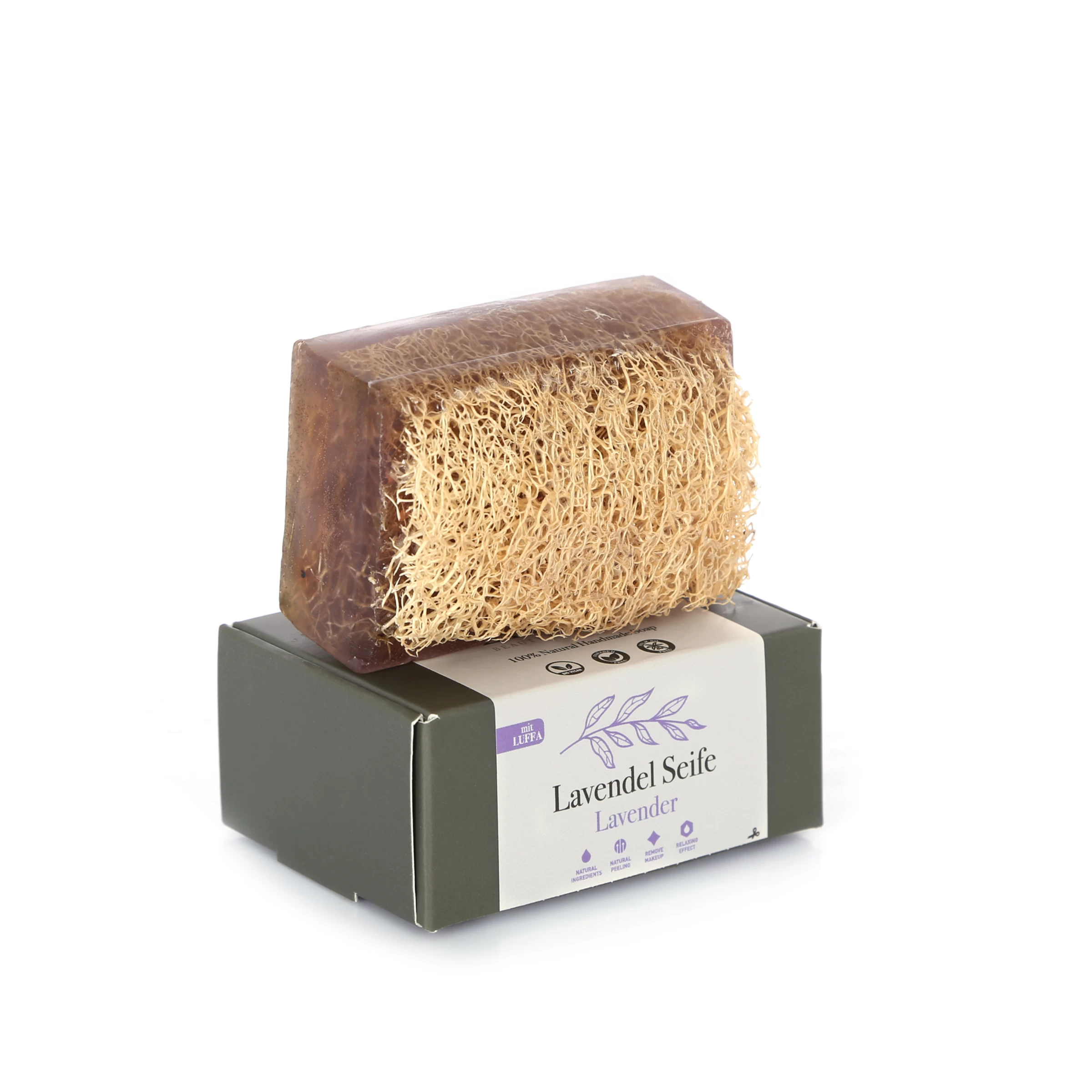Lavendel Duschseife Mit Luffa 3 Lavendel Duschseife Mit Luffa