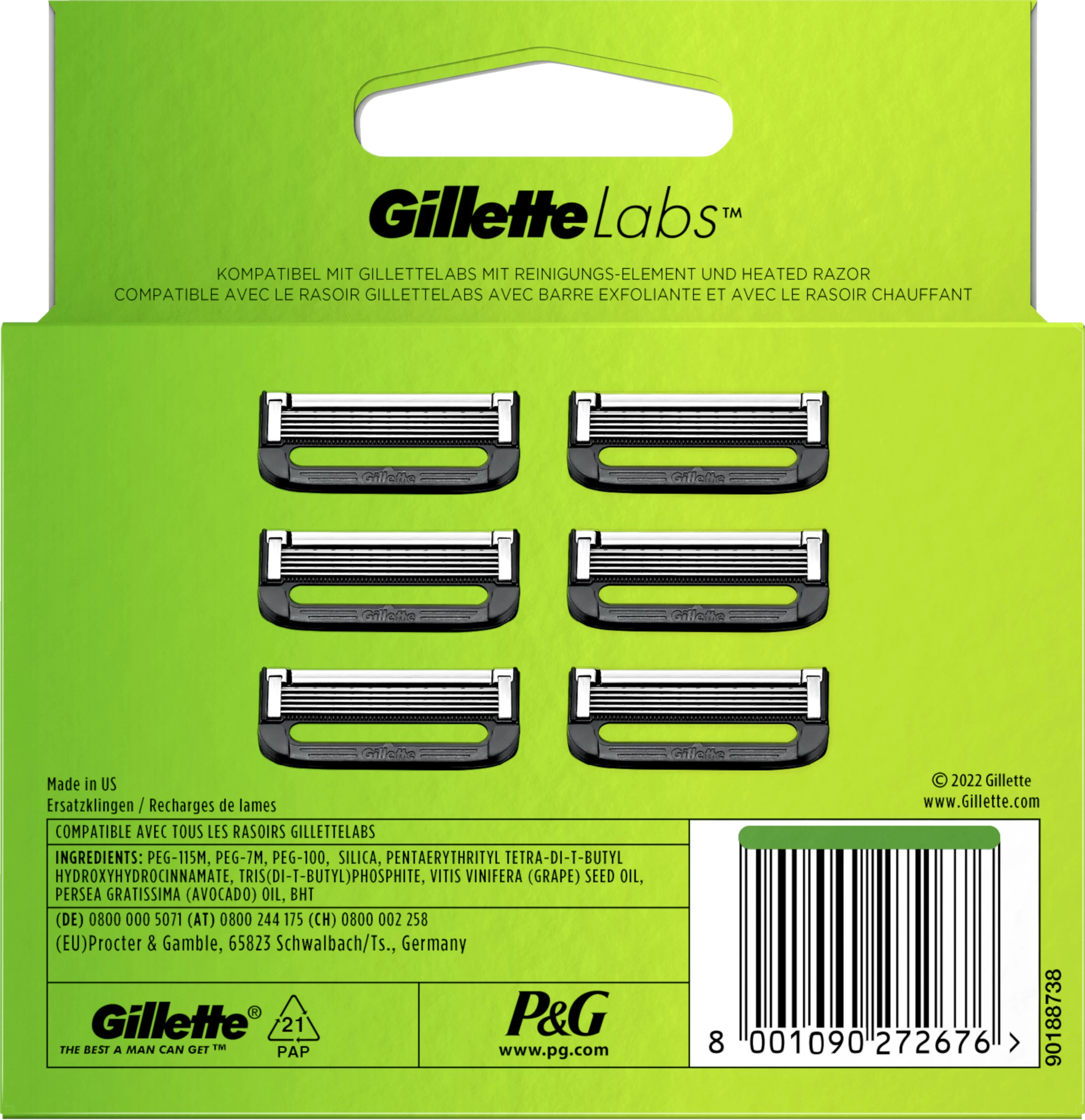 Gillette® Labs Rasierklingen 6 Gillette® Labs Rasierklingen – Bild 4