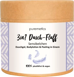 3in1 Dusch-Fluff Sensibelchen Mit Zuckerpeeling