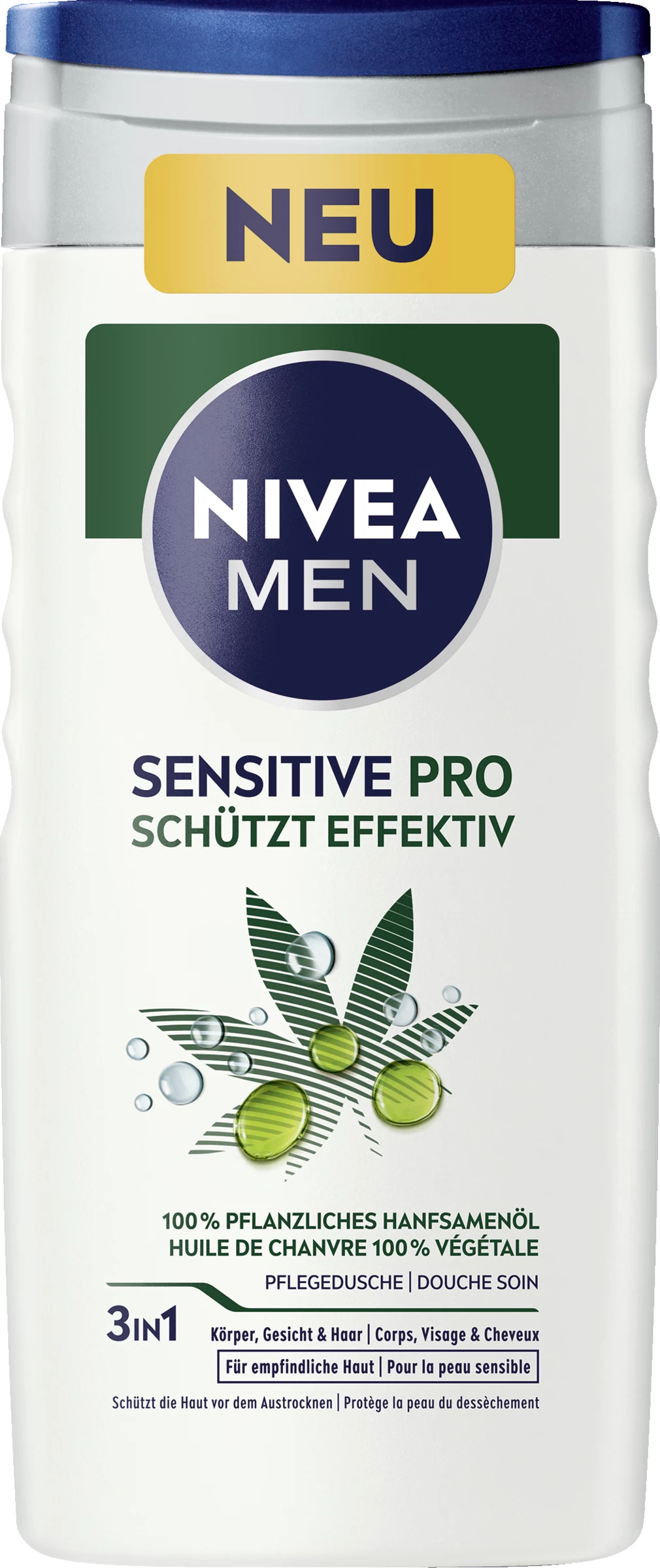NIVEA Pflegedusche 3in1 Sensitive Pro Schützt Effektiv 3 NIVEA Pflegedusche 3in1 Sensitive Pro Schützt Effektiv