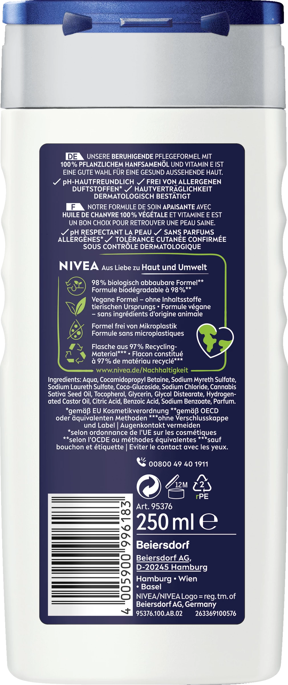 NIVEA Pflegedusche 3in1 Sensitive Pro Schützt Effektiv 4 NIVEA Pflegedusche 3in1 Sensitive Pro Schützt Effektiv – Bild 2