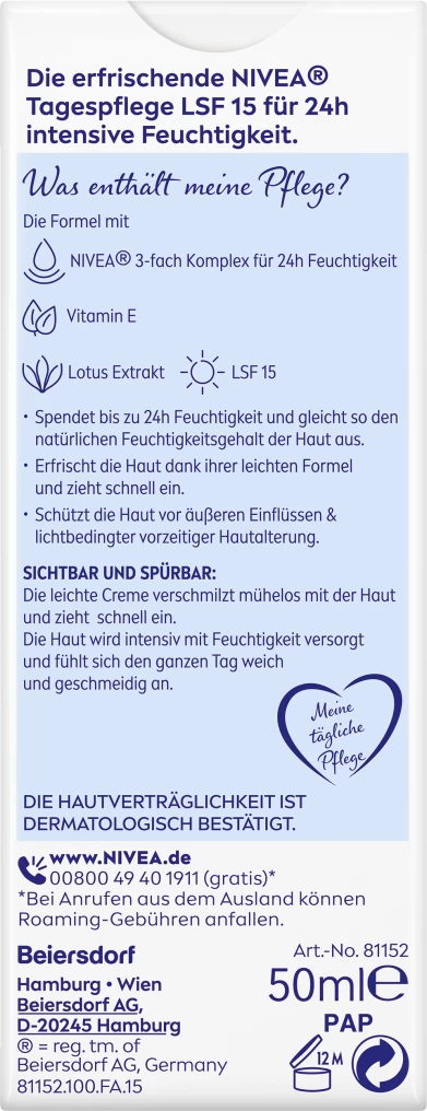 Nivea Erfrischende Tagespflege 24h Feuchtigkeit 4 Nivea Erfrischende Tagespflege 24h Feuchtigkeit – Bild 2