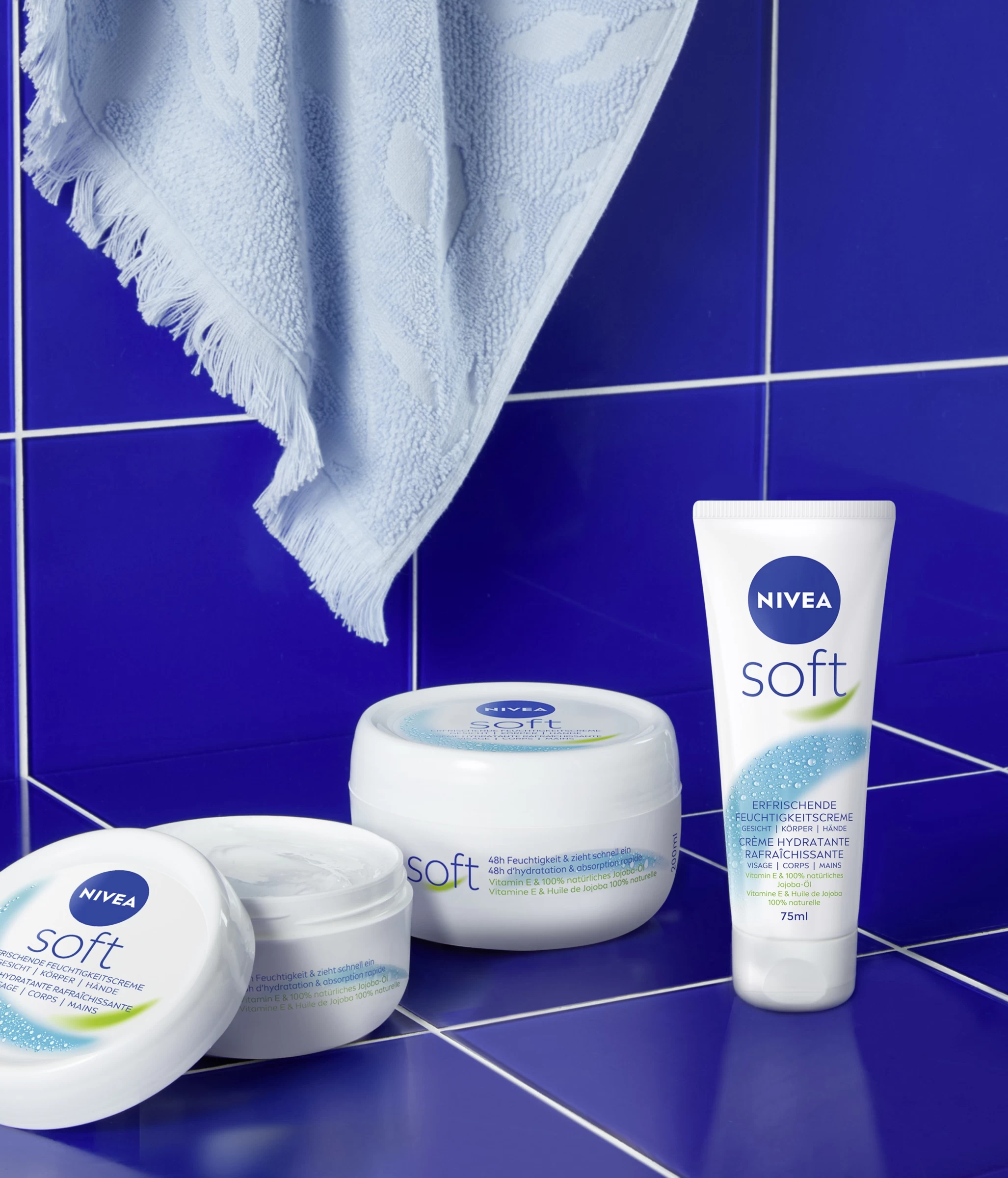 NIVEA Soft Creme Erfrischende Feuchtigkeitscreme Tiegel 6 NIVEA Soft Creme Erfrischende Feuchtigkeitscreme Tiegel – Bild 4