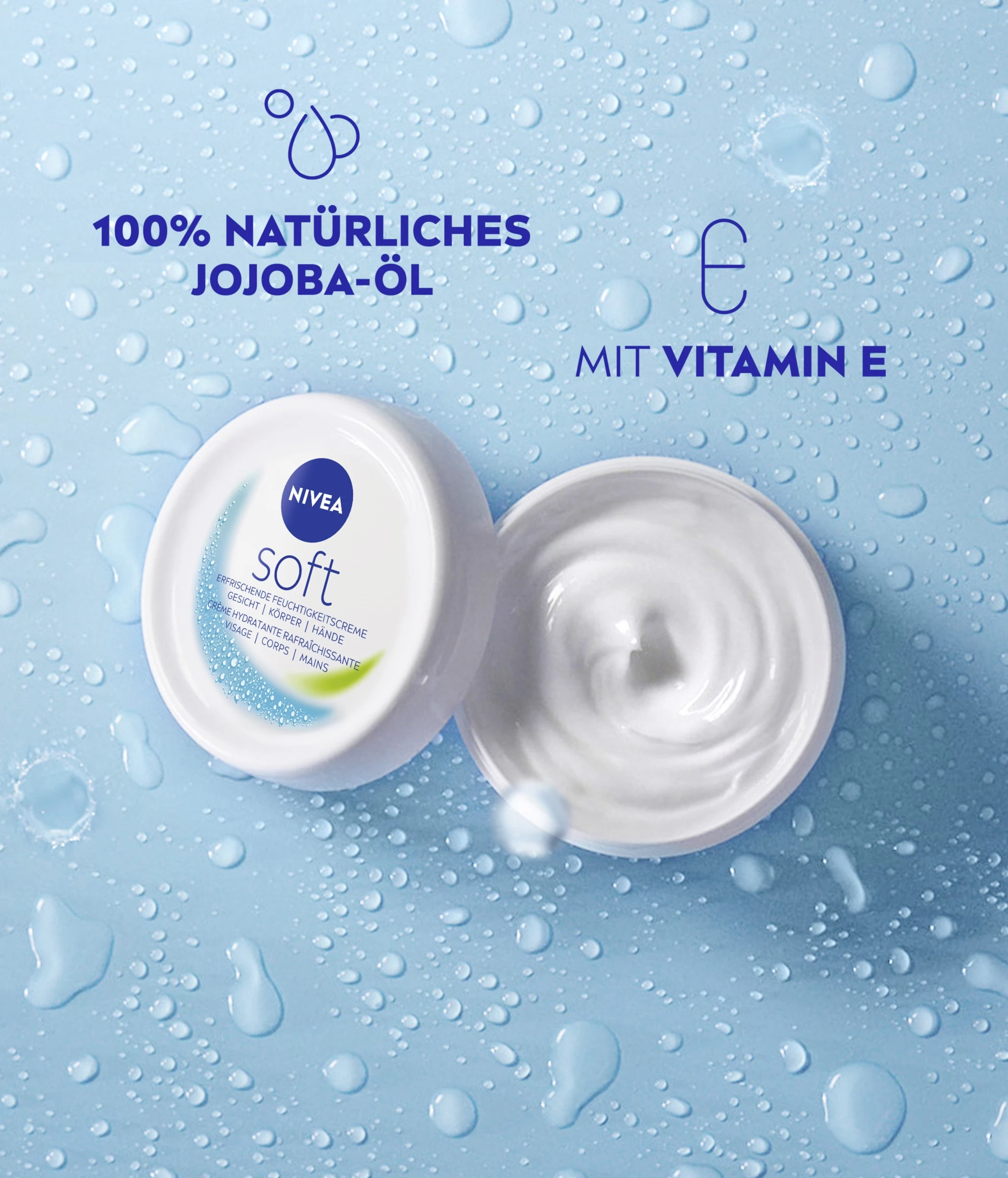 NIVEA Soft Creme Erfrischende Feuchtigkeitscreme Tiegel 9 NIVEA Soft Creme Erfrischende Feuchtigkeitscreme Tiegel – Bild 7