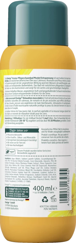 Aroma-Pflegeschaumbad Muskel Entspannung -hochwertige Pflegeprodukte MAM 8998963 SHOP IMAGE 1.4