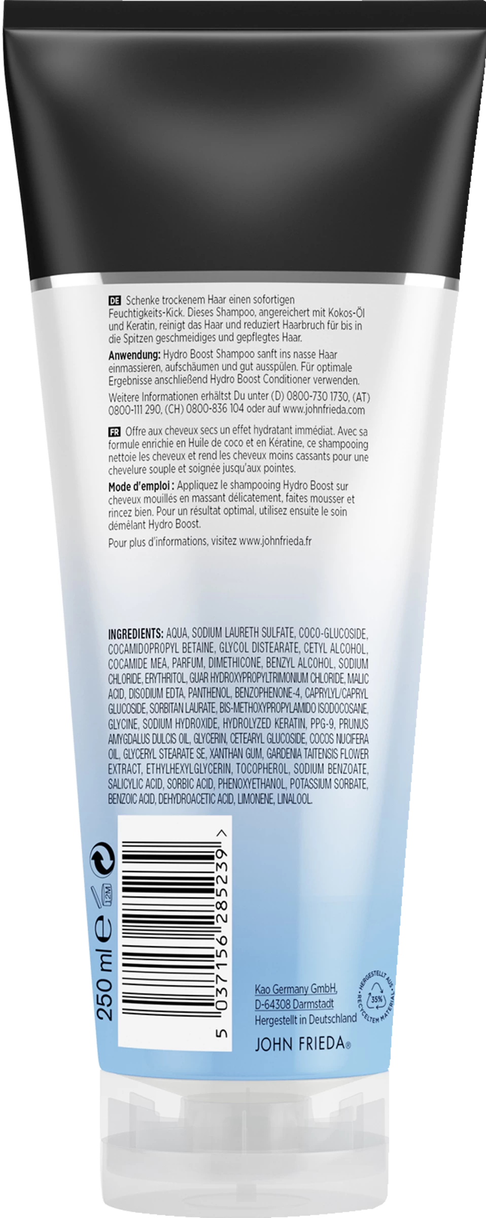 JOHN FRIEDA Hydro BOOST Shampoo 4 JOHN FRIEDA Hydro BOOST Shampoo – Bild 2