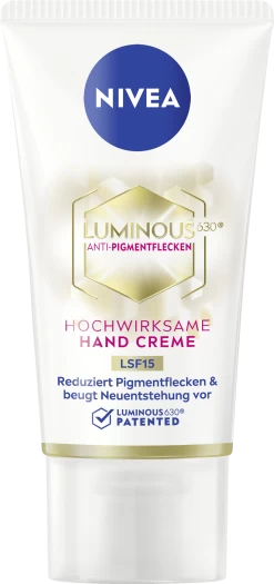NIVEA Luminous Anti-Pigmentflecken Hochwirksame Hand Creme LSF15
