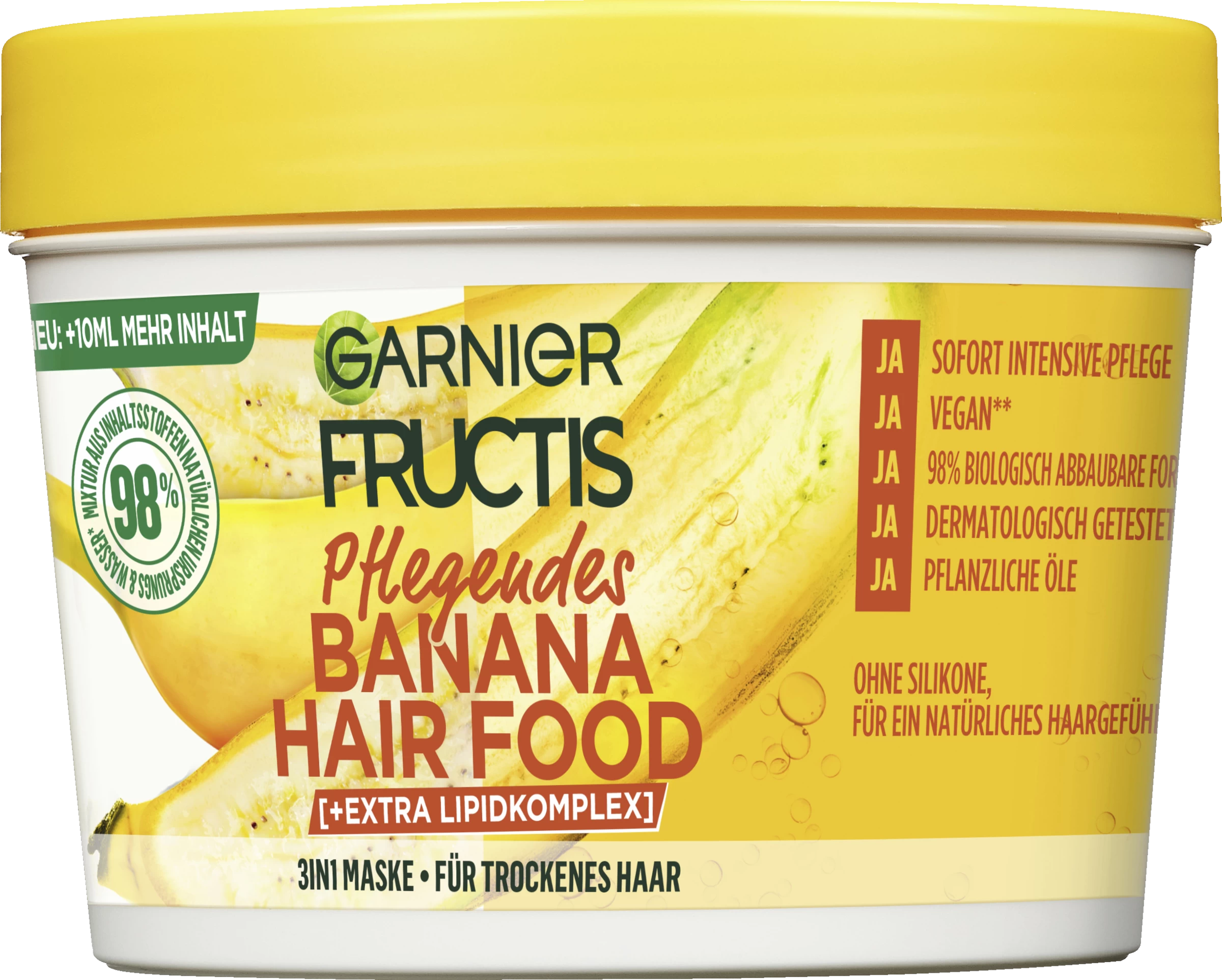 Pflegendes Banana Hair Food 3in1 Maske 3 Pflegendes Banana Hair Food 3in1 Maske