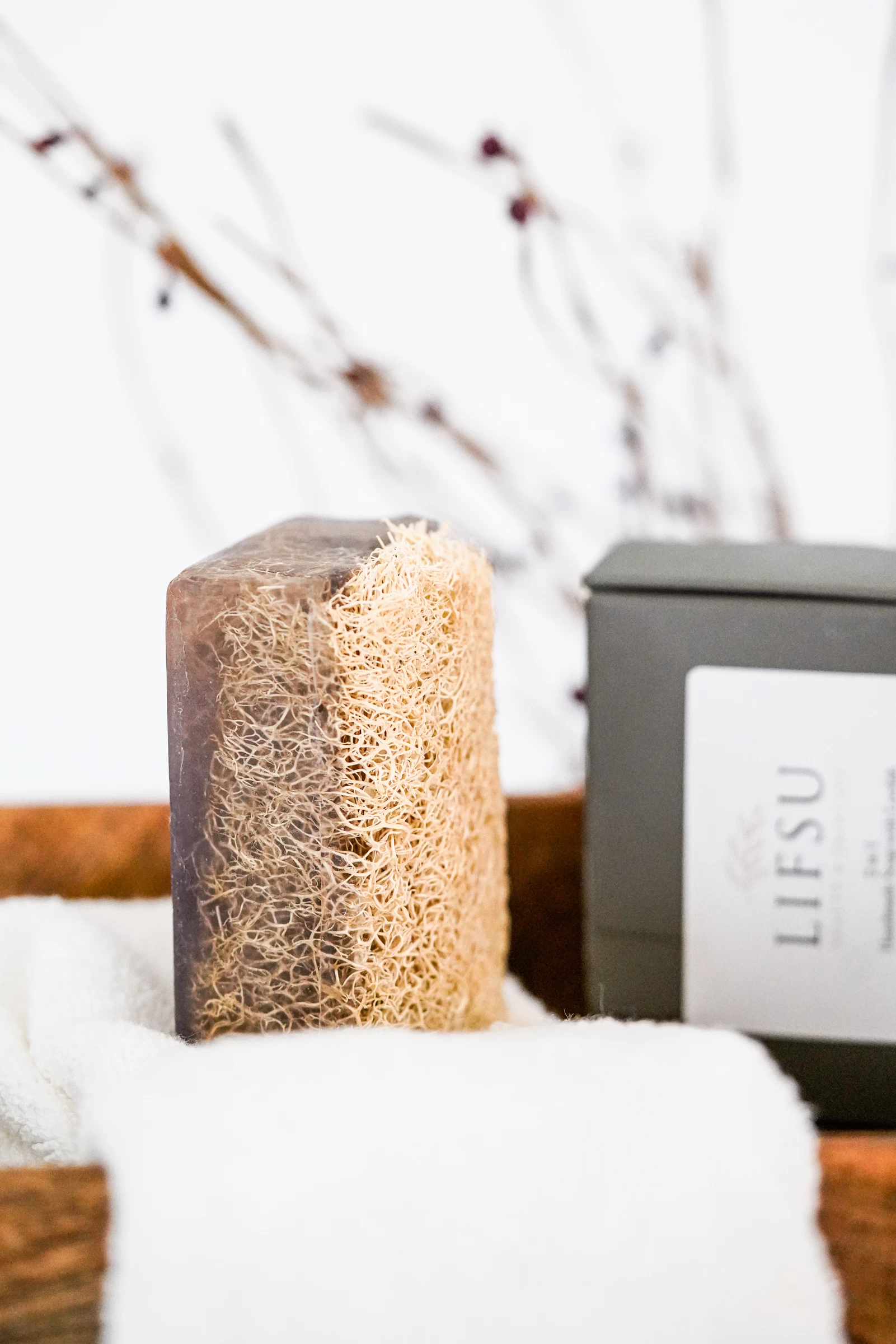 Lavendel Duschseife Mit Luffa 7 Lavendel Duschseife Mit Luffa – Bild 5